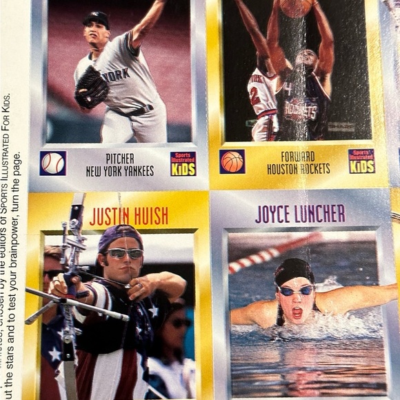 Uncut sheet of Sports Illustrated for Kids cards from Series 3 March 1997 - Picture 4 of 9